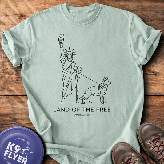 0115 Land Of Free Line Art - Bay