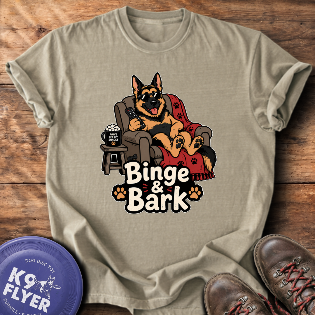 Binge & Bark T-Shirt - Khaki