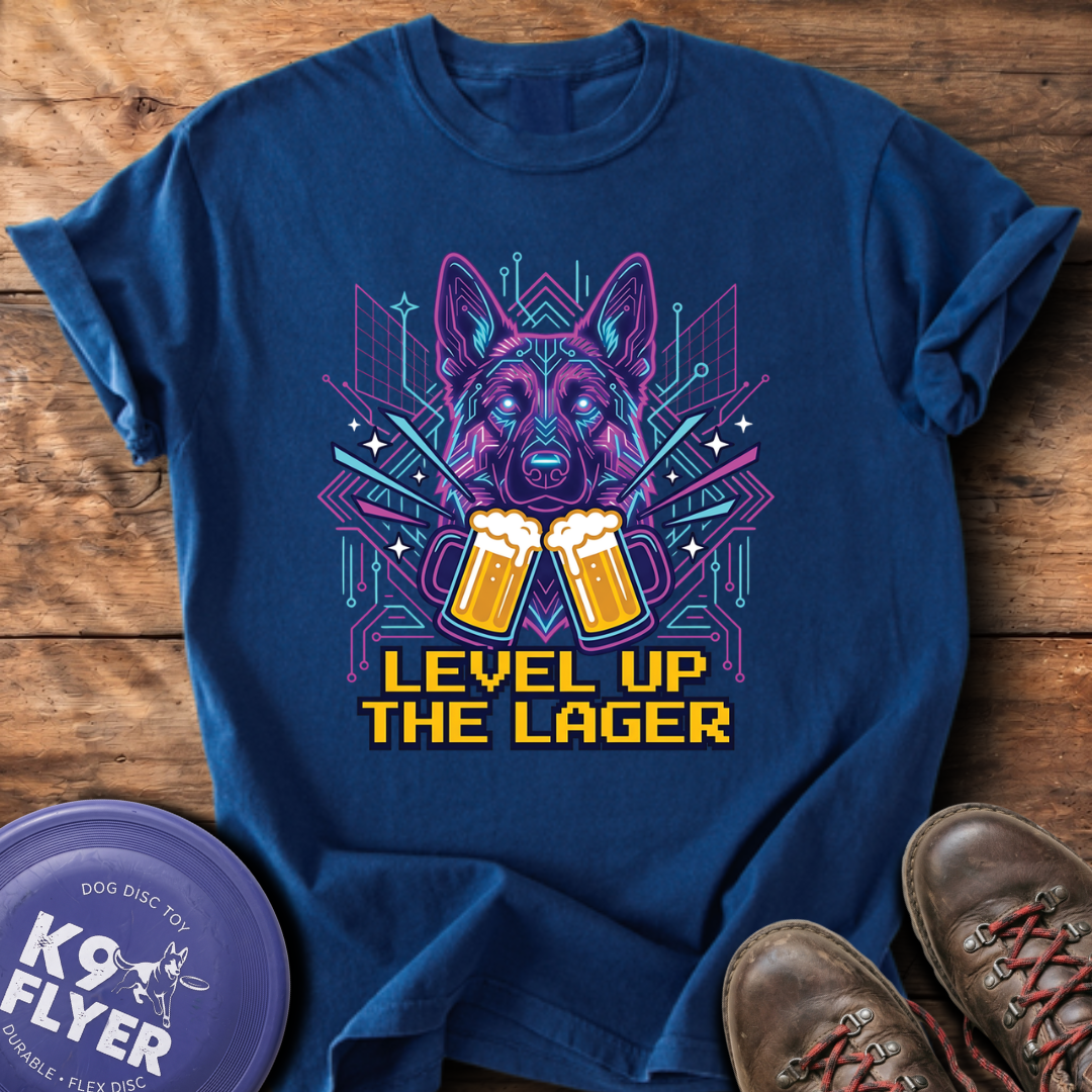 Level Up The Lager T-Shirt - True Navy
