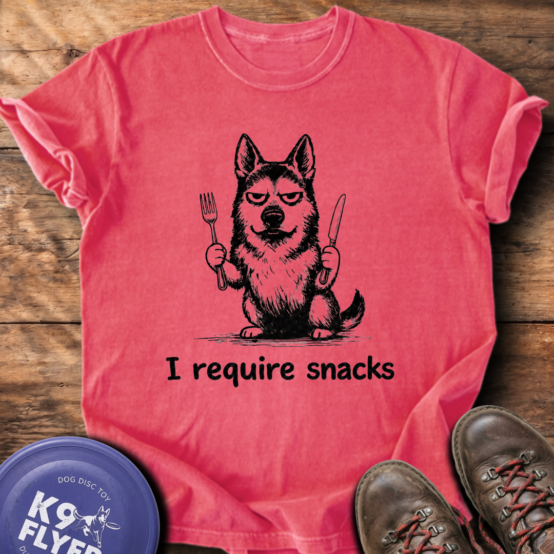 I Require Snacks T-Shirt - Watermelon