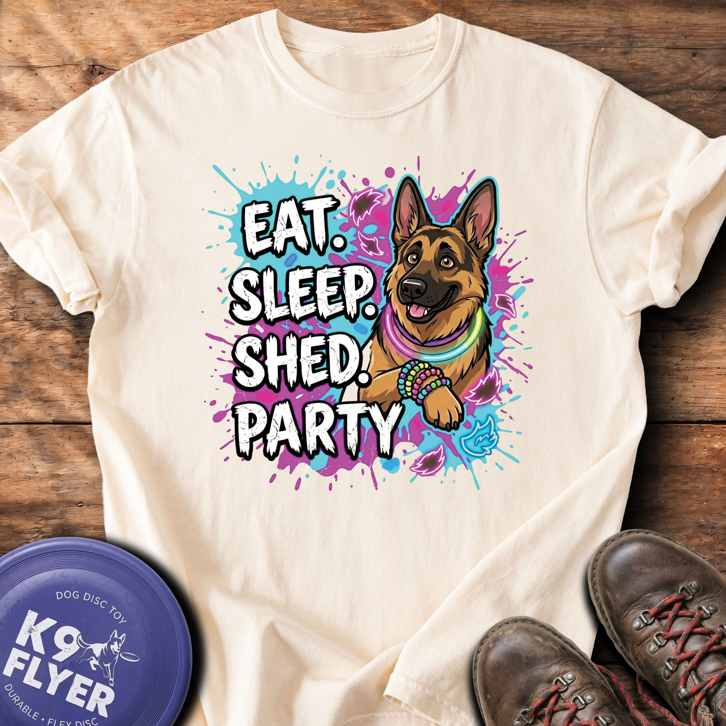 0042 Eat Sleep Shed Party - Ivory