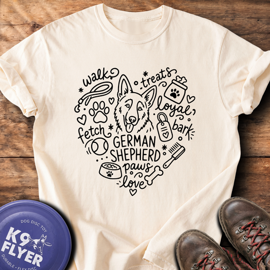 0011 Heart Doodle - Ivory