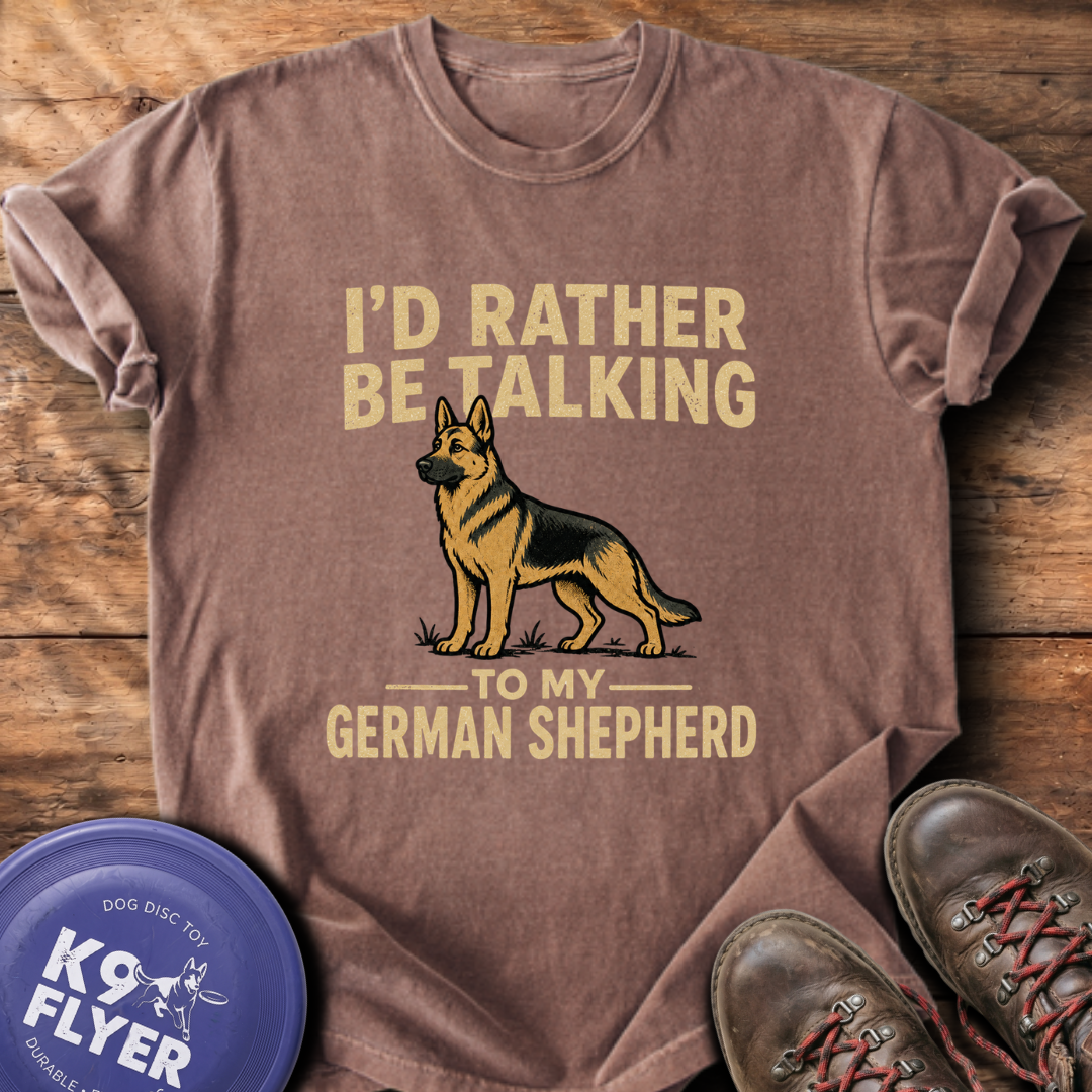 I'd Rather Be Talking T-Shirt - Espresso