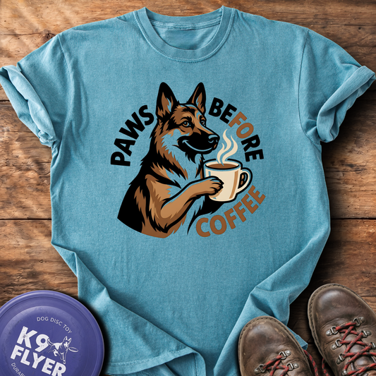 0122 Paws Before Coffee - IceBlue