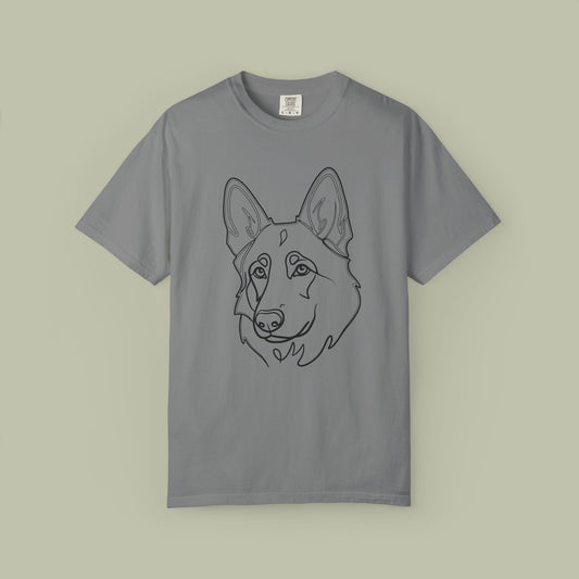 GSD Line Portrait T-Shirt