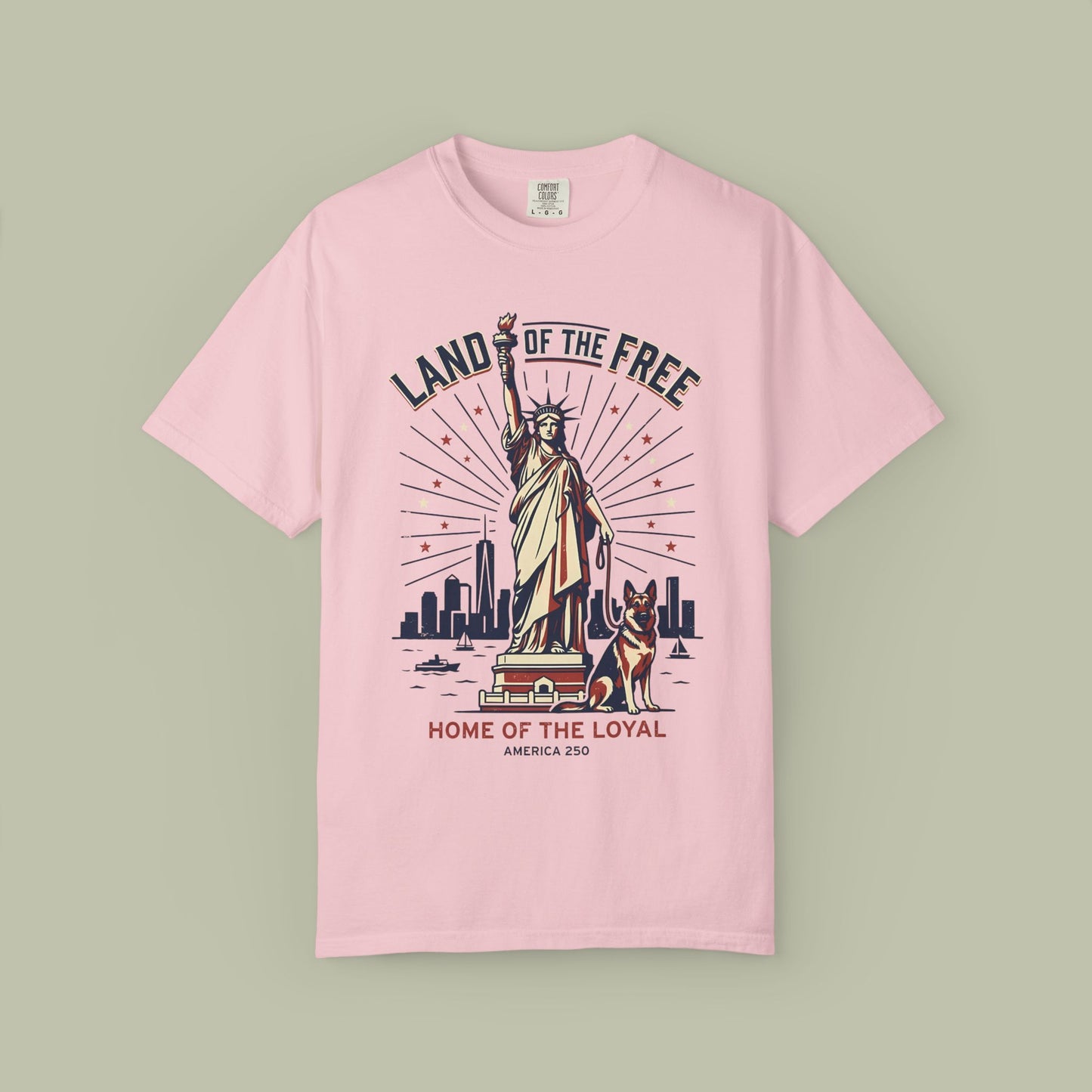Statue of Liberty & German Shepherd T-Shirt