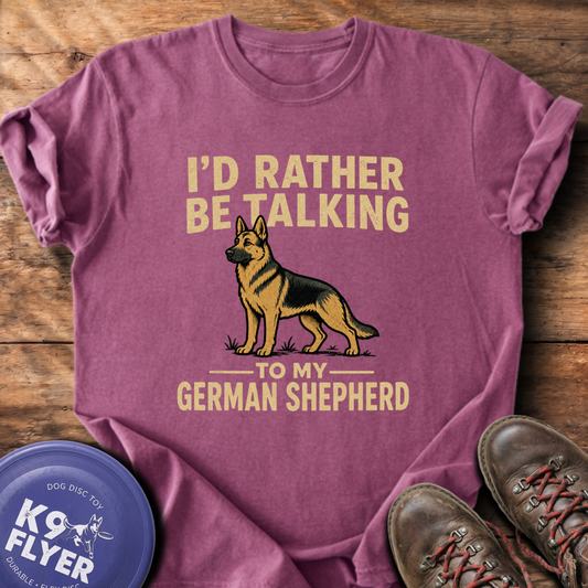 I'd Rather Be Talking T-Shirt - Berry