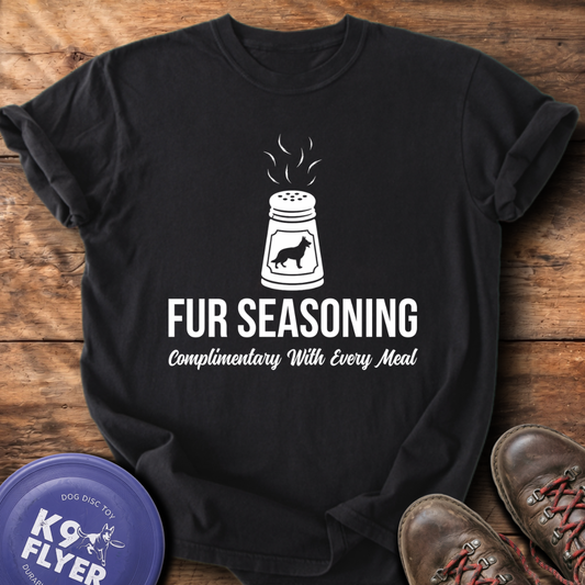 Fur Seasoning T-Shirt - Black