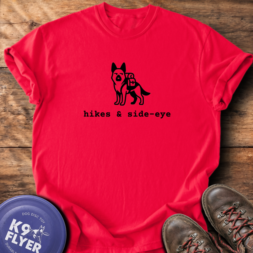 Hikes & Side Eye T-Shirt - Red