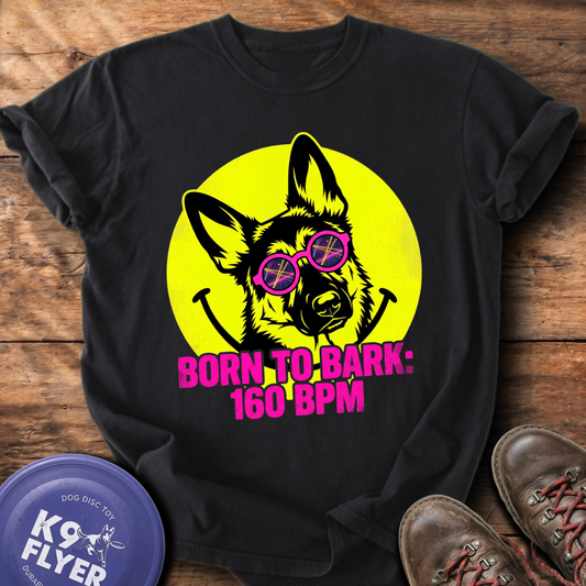 Born To Bark T-Shirt - Black