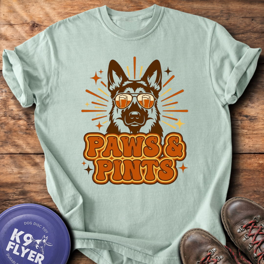 Paws & Pints T-Shirt - Bay