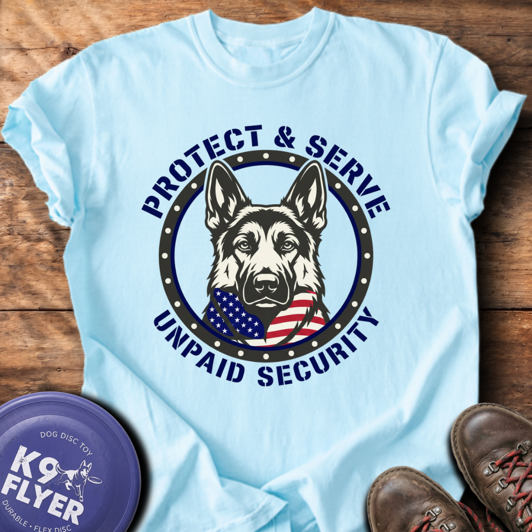 Unpaid Security T-Shirt - Chambray