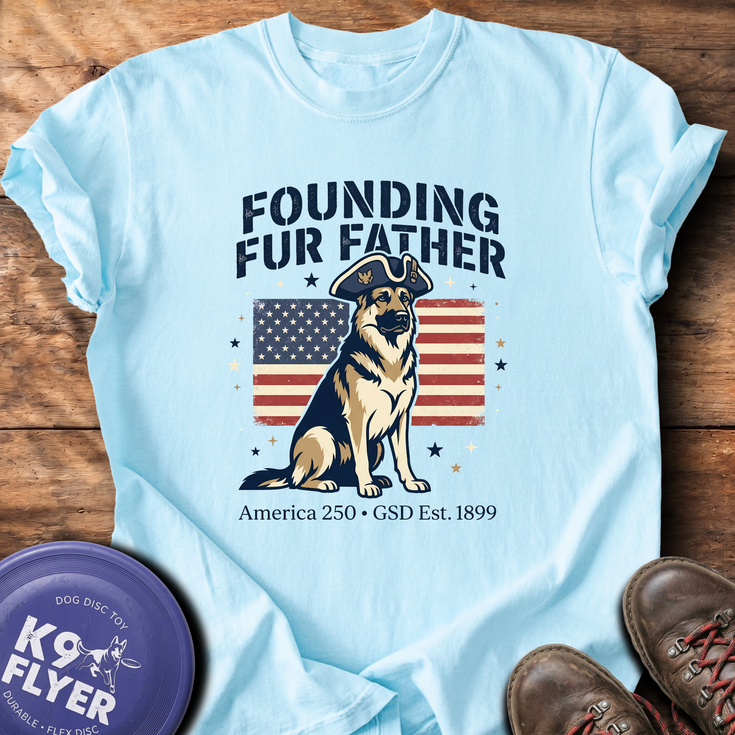 0104 Founding Fur Father - Chambray