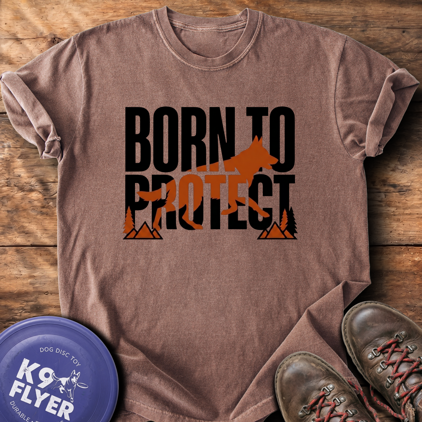 0127 Born To Protect - Espresso