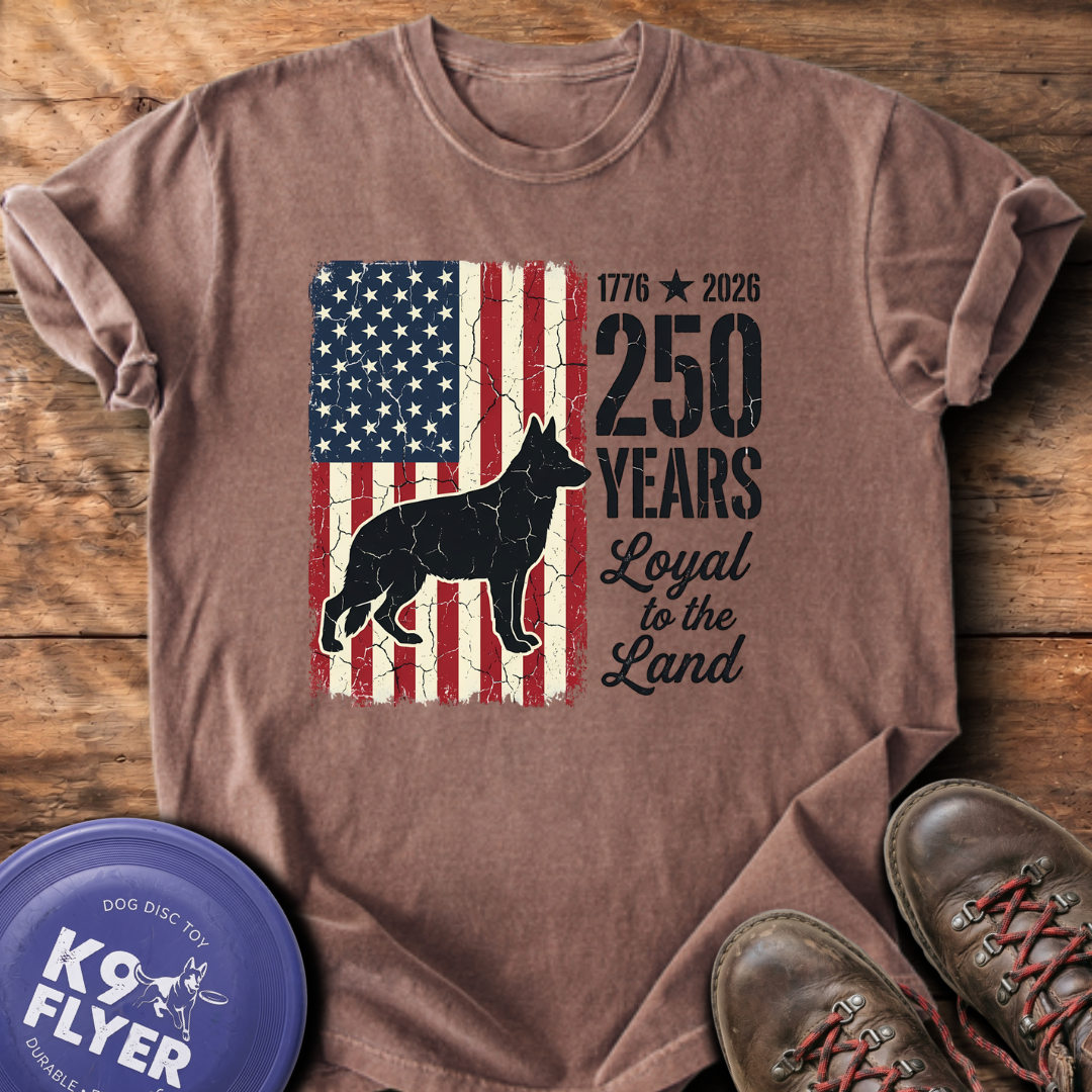 Loyal To The Land Flag T-Shirt - Espresso