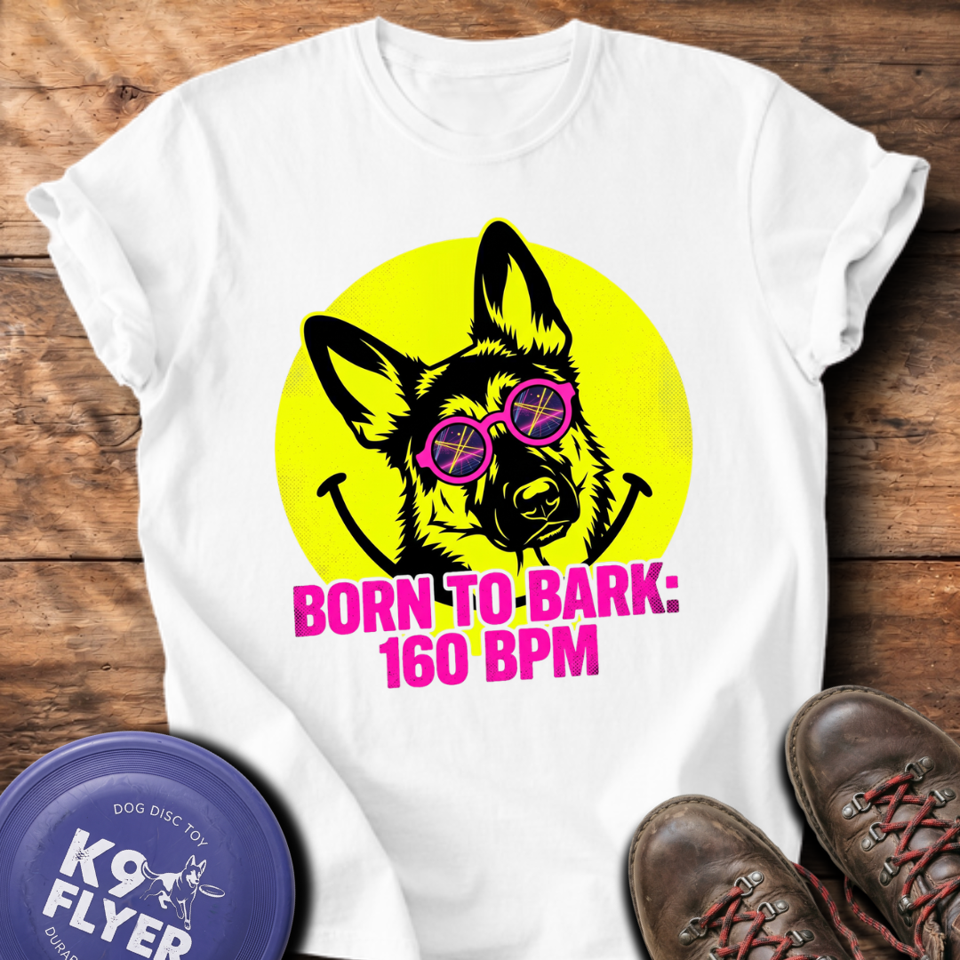 Born To Bark T-Shirt - White
