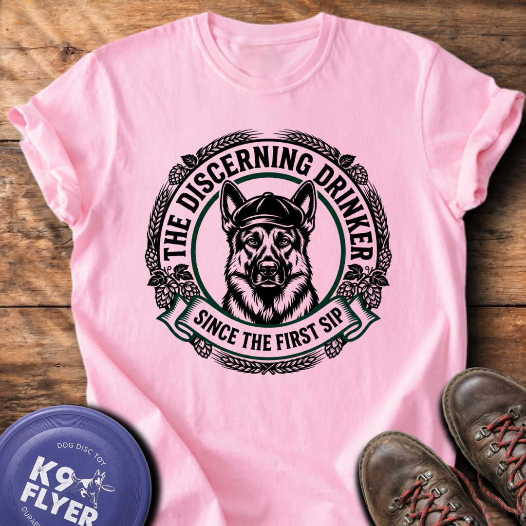 Discerning Drinker T-Shirt - Blossom