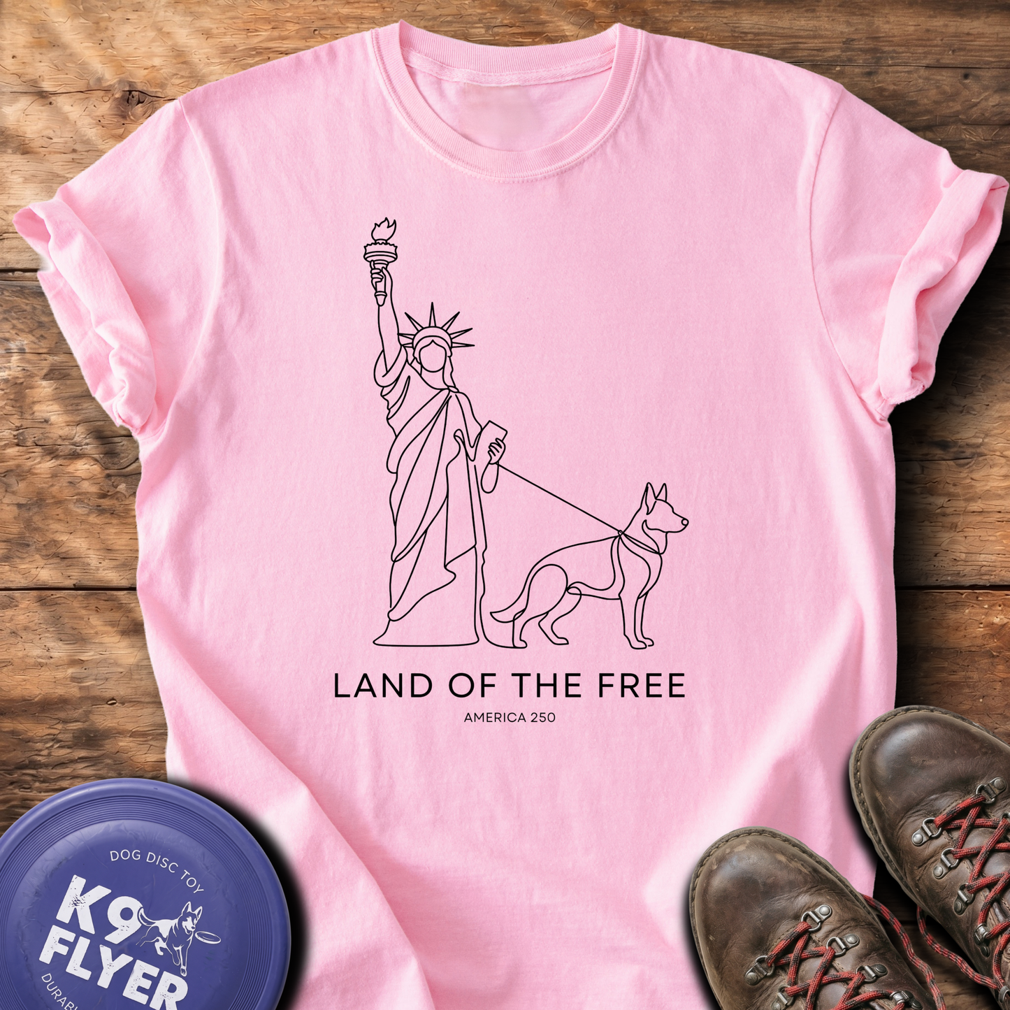 0115 Land Of Free Line Art - Blossom