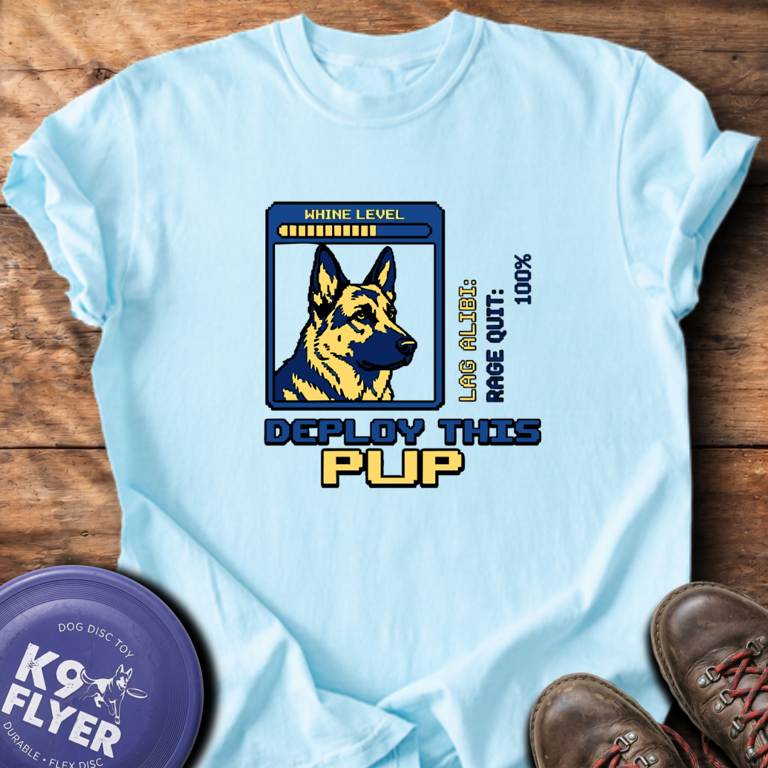 Deploy This Pup T-Shirt - Chambray