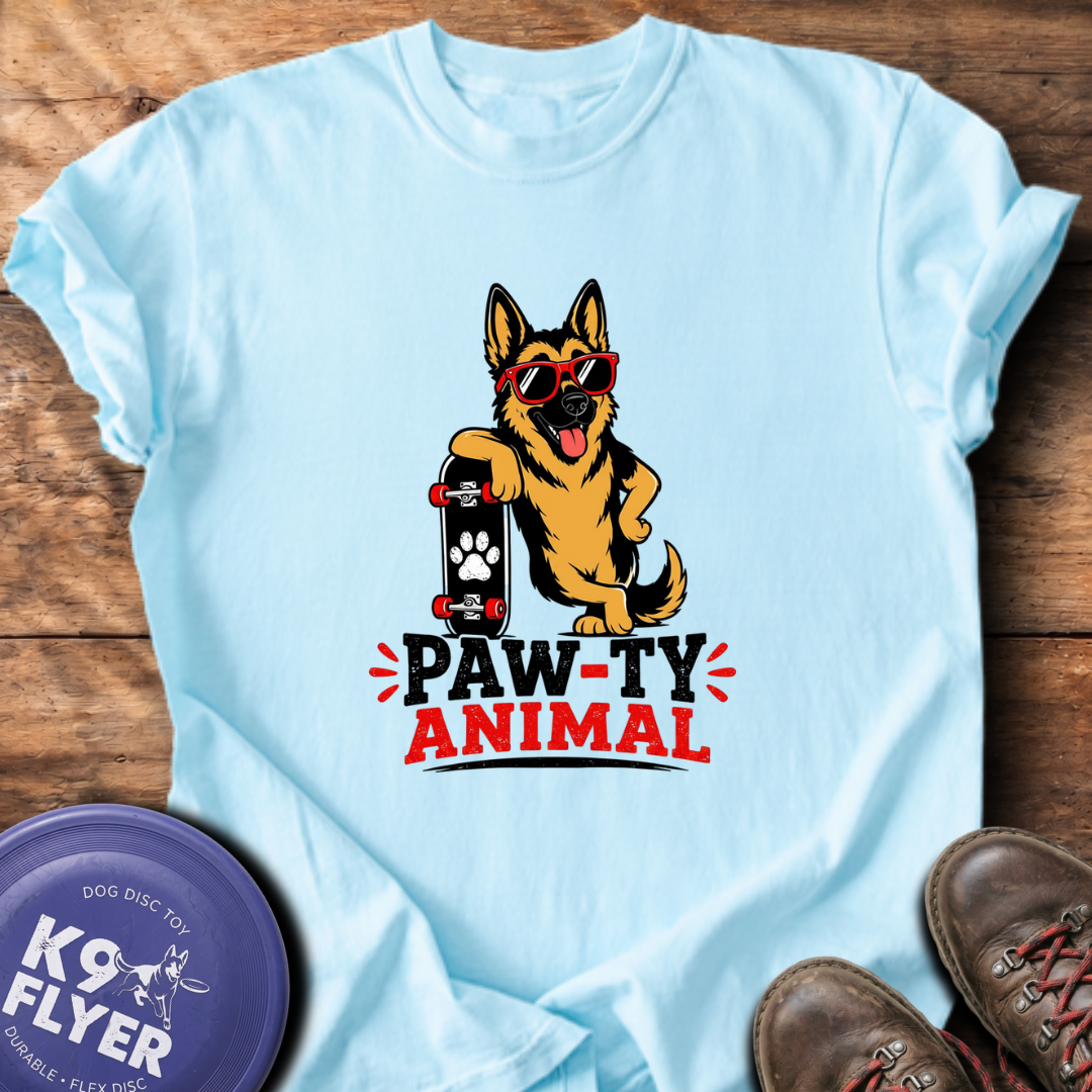 Pawty Animal T-Shirt - Chambray