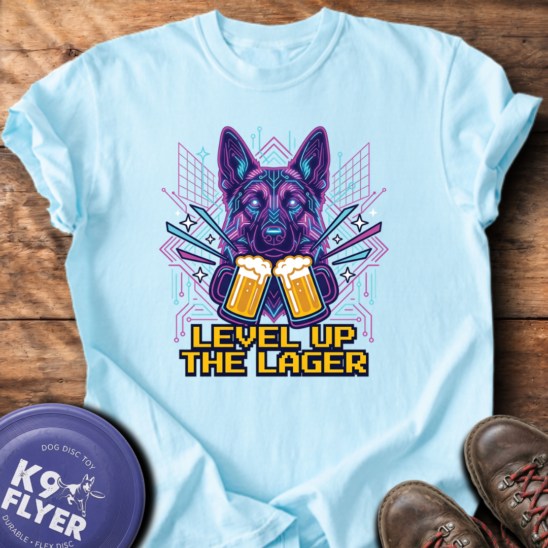 Level Up The Lager T-Shirt - Chambray