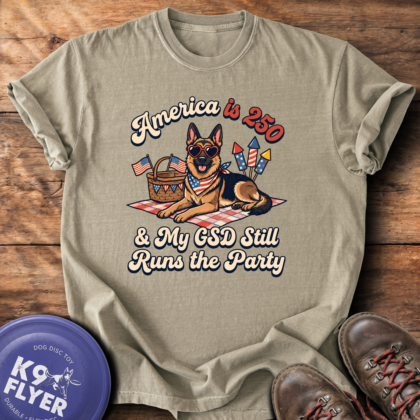 0109 My GSD Still Runs The Party - Khaki
