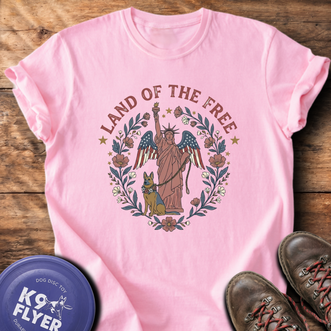 Statue and GSD T-Shirt - Blossom