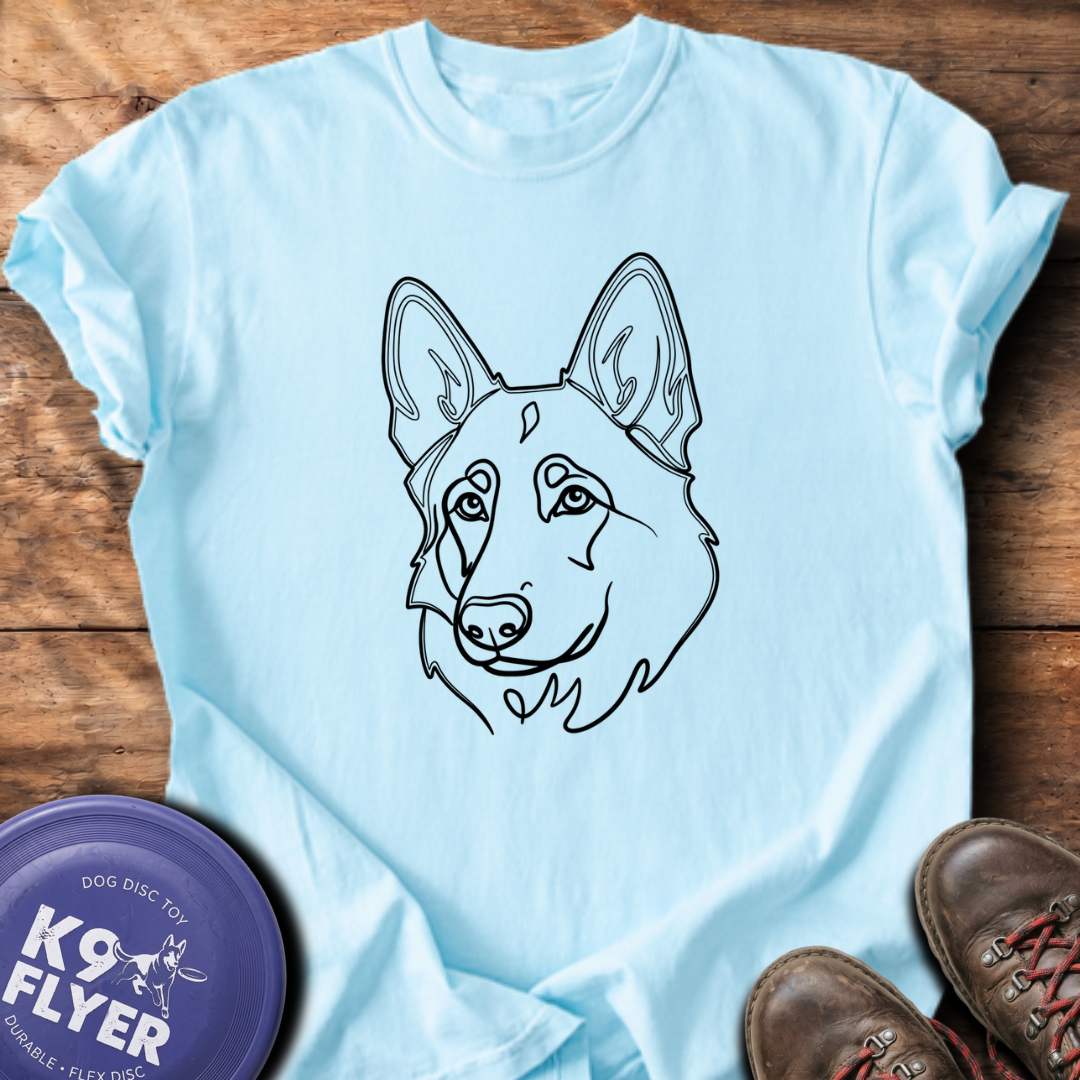 GSD Line Portrait - Chambray