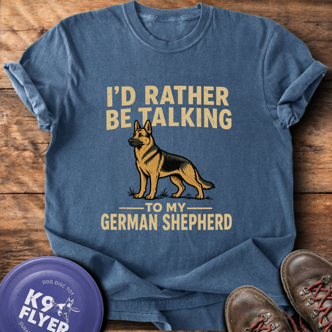 I'd Rather Be Talking T-Shirt - Denim