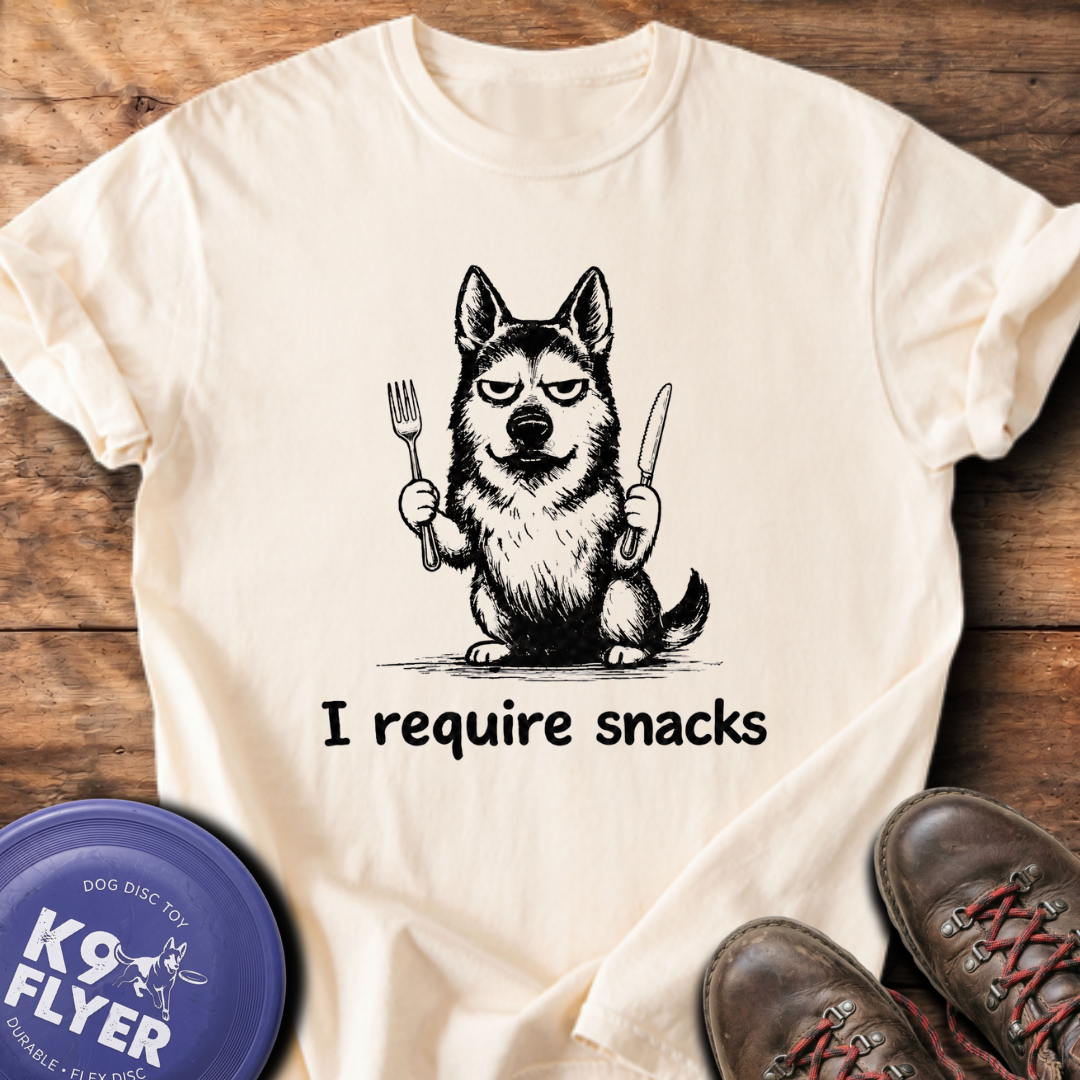 I Require Snacks T-Shirt - Ivory