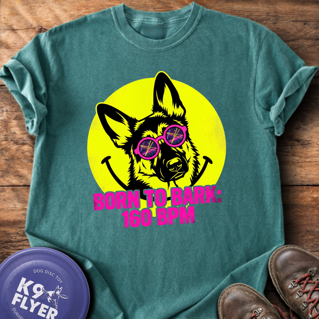 Born To Bark T-Shirt - Blue Spruce