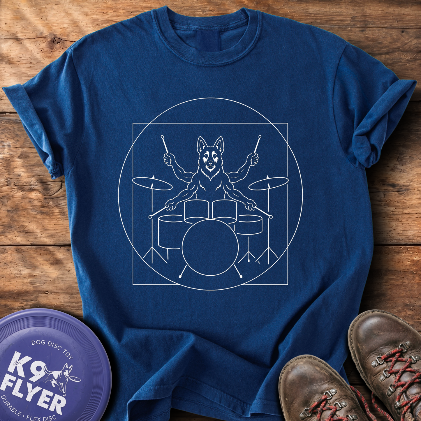 0012 Vitruvian Drummer - True Navy