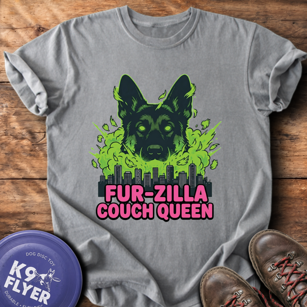 Fur-Zilla T-Shirt - Grey