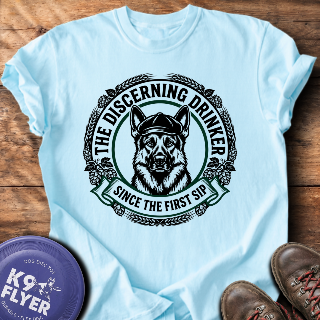 Discerning Drinker T-Shirt - Chambray