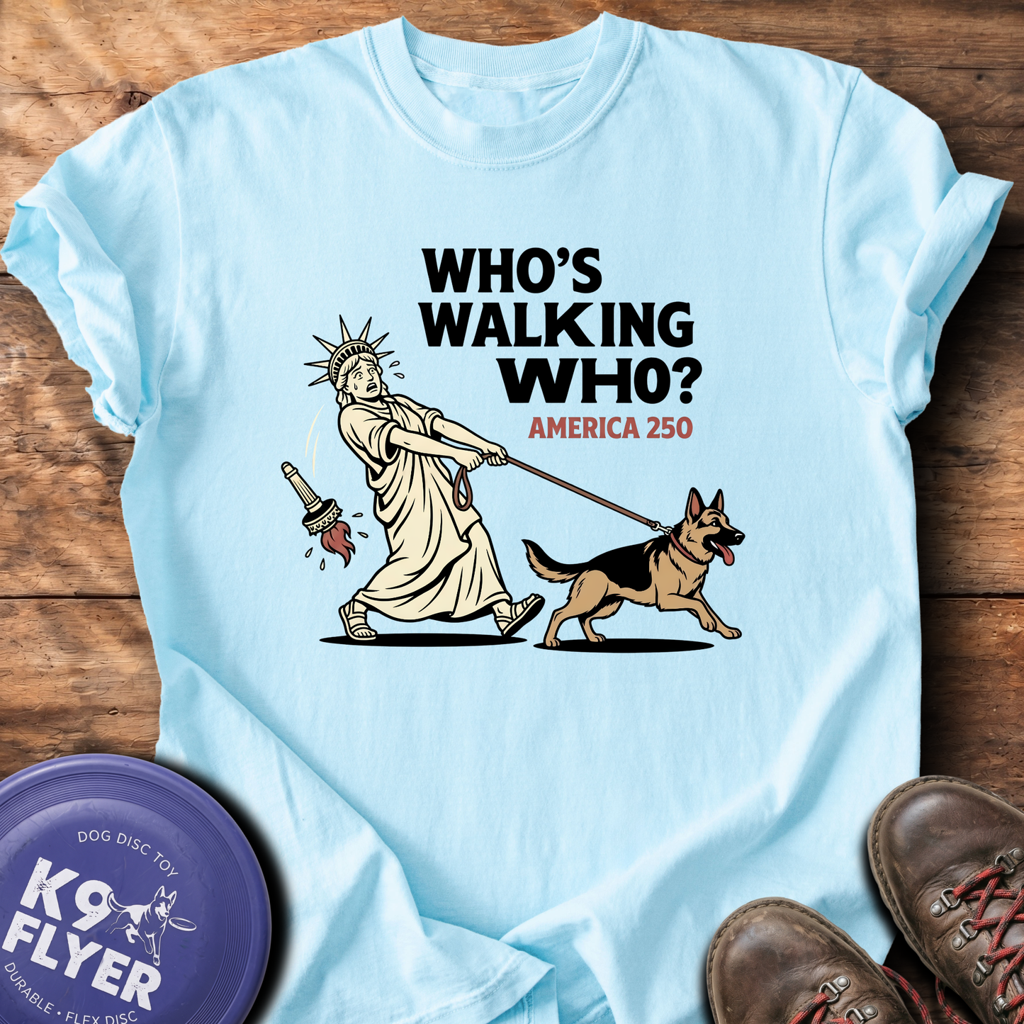 0121 Who's Walking Who - Chambray