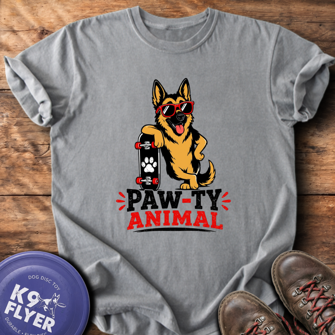 Pawty Animal T-Shirt - Grey