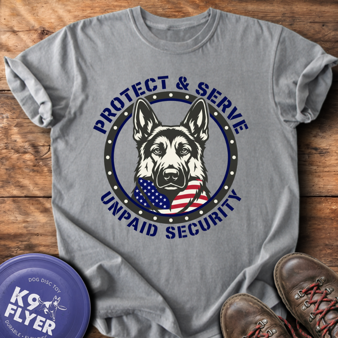 Unpaid Security T-Shirt - Grey