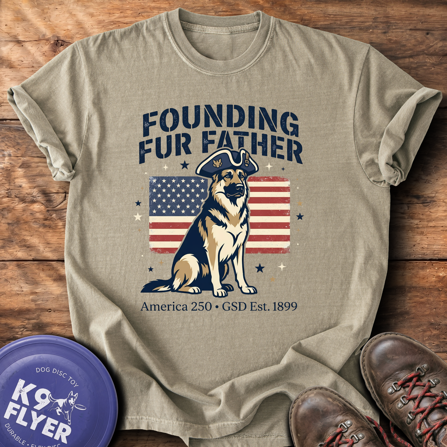 0104 Founding Fur Father - Khaki