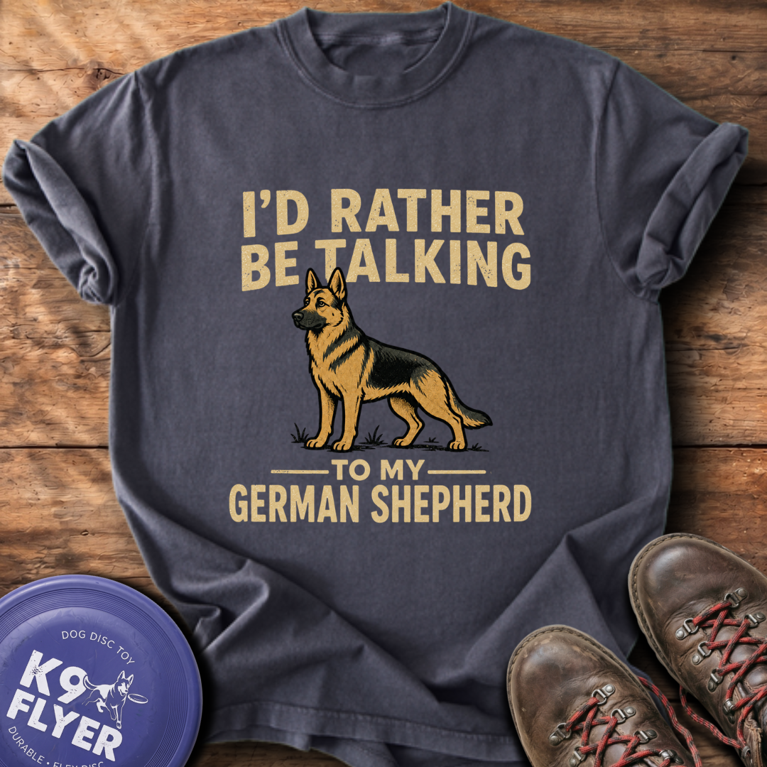 I'd Rather Be Talking T-Shirt - Graphite