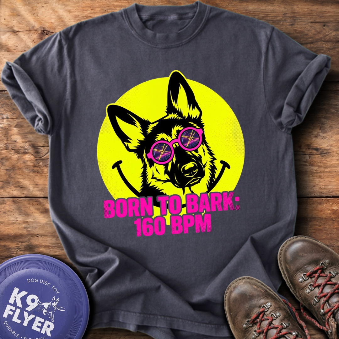 Born To Bark T-Shirt - Graphite