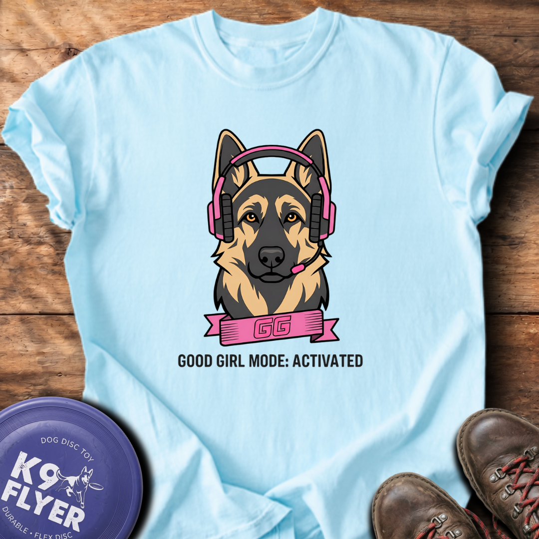 Good Girl Mode T-Shirt - Chambray