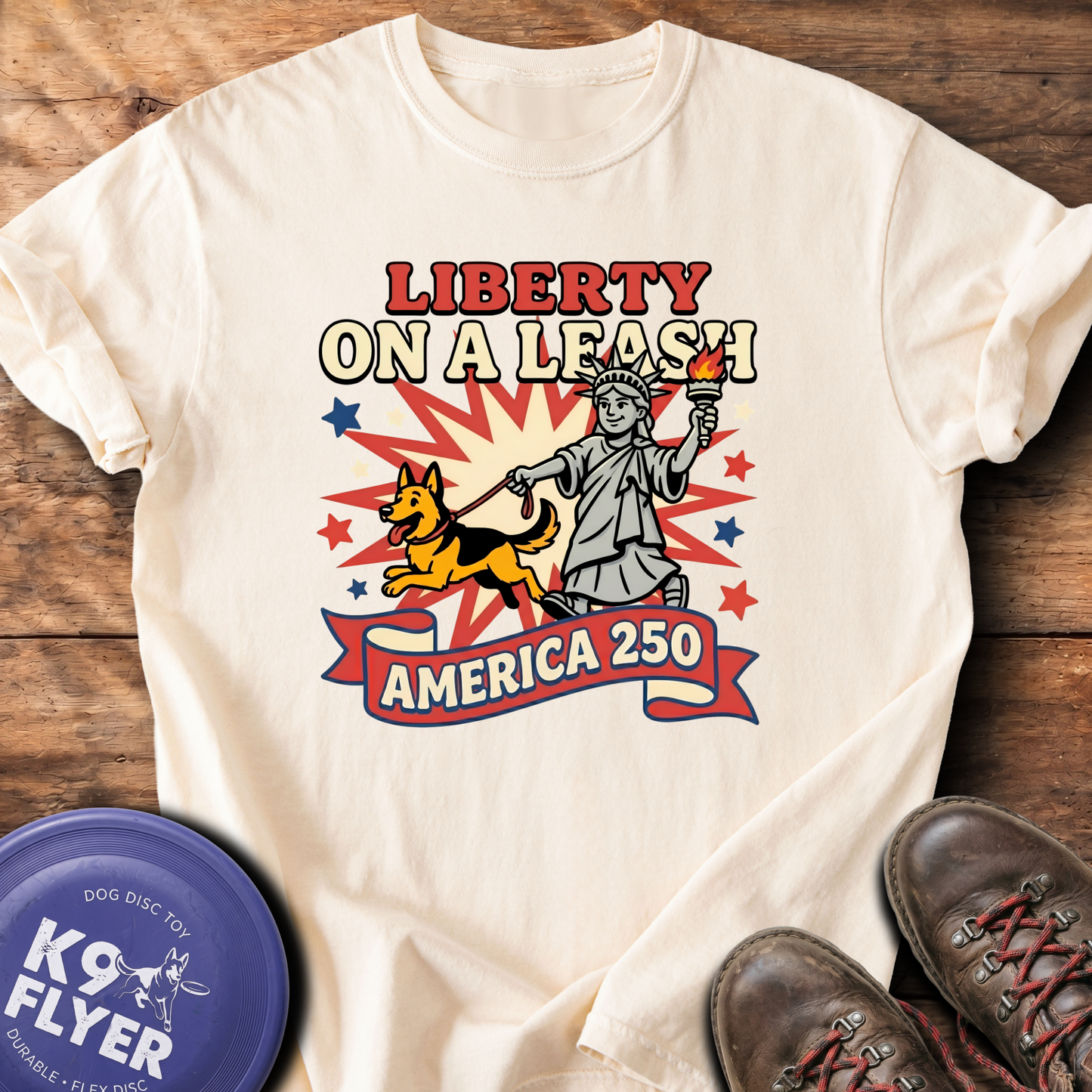 0114 Liberty On A Leash - Ivory