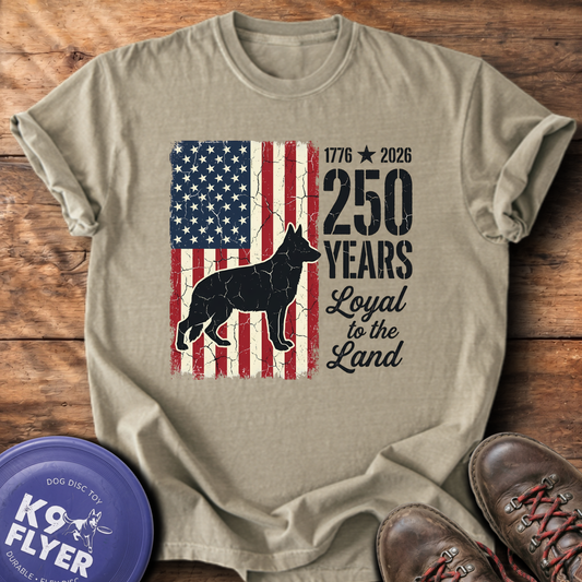 Loyal To The Land Flag T-Shirt - Khaki
