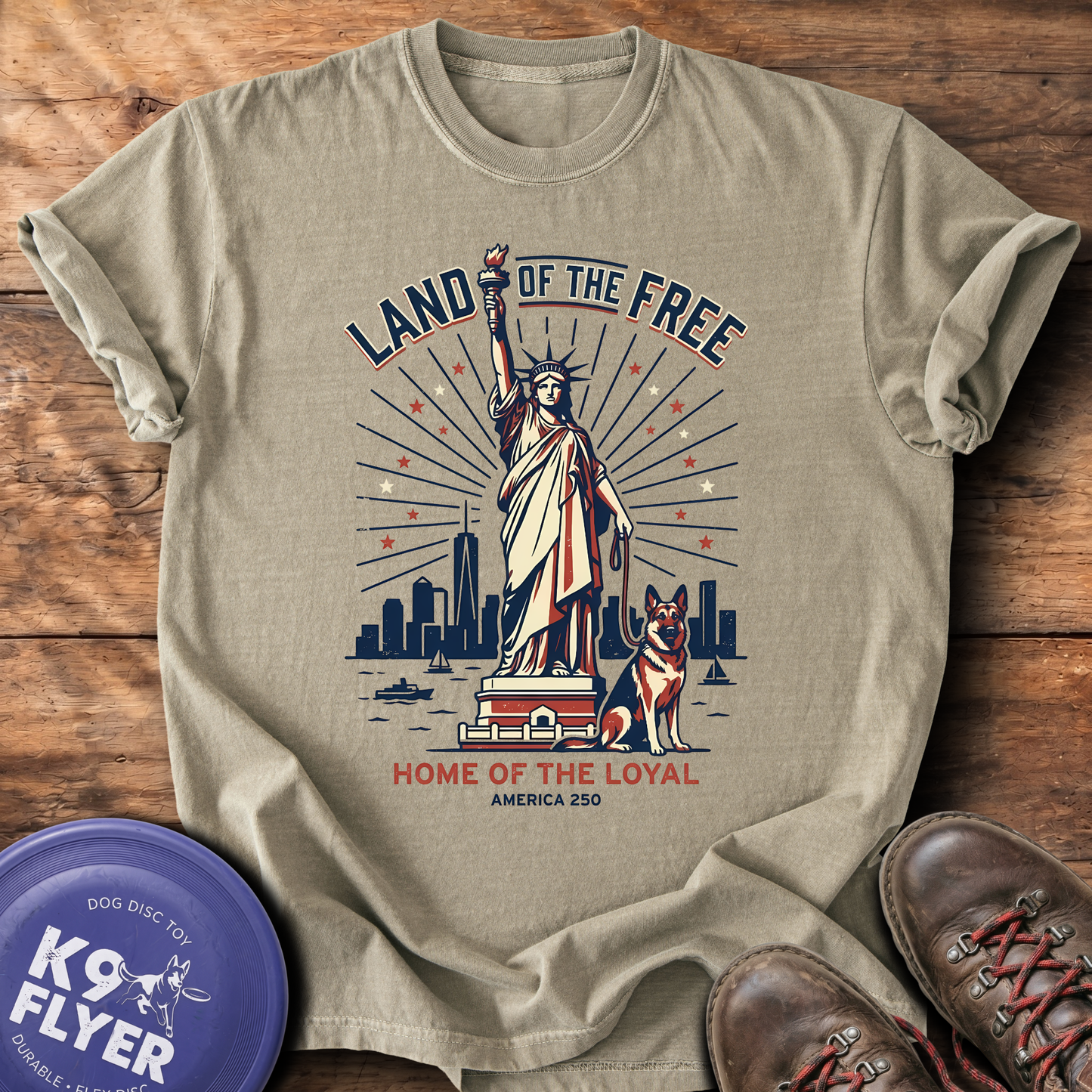 0113 Statue Of Liberty And GSD - Khaki