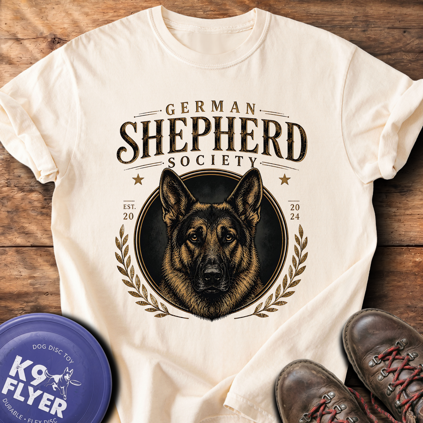 0061 German Shepherd Society - Washed Denim