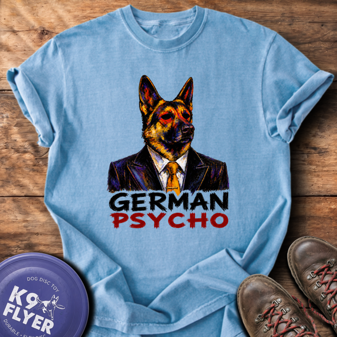 German Psycho T-Shirt - Washed Denim