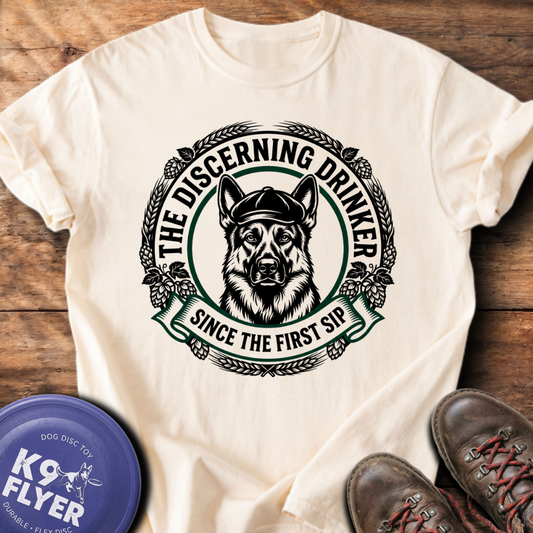 Discerning Drinker T-Shirt - Ivory