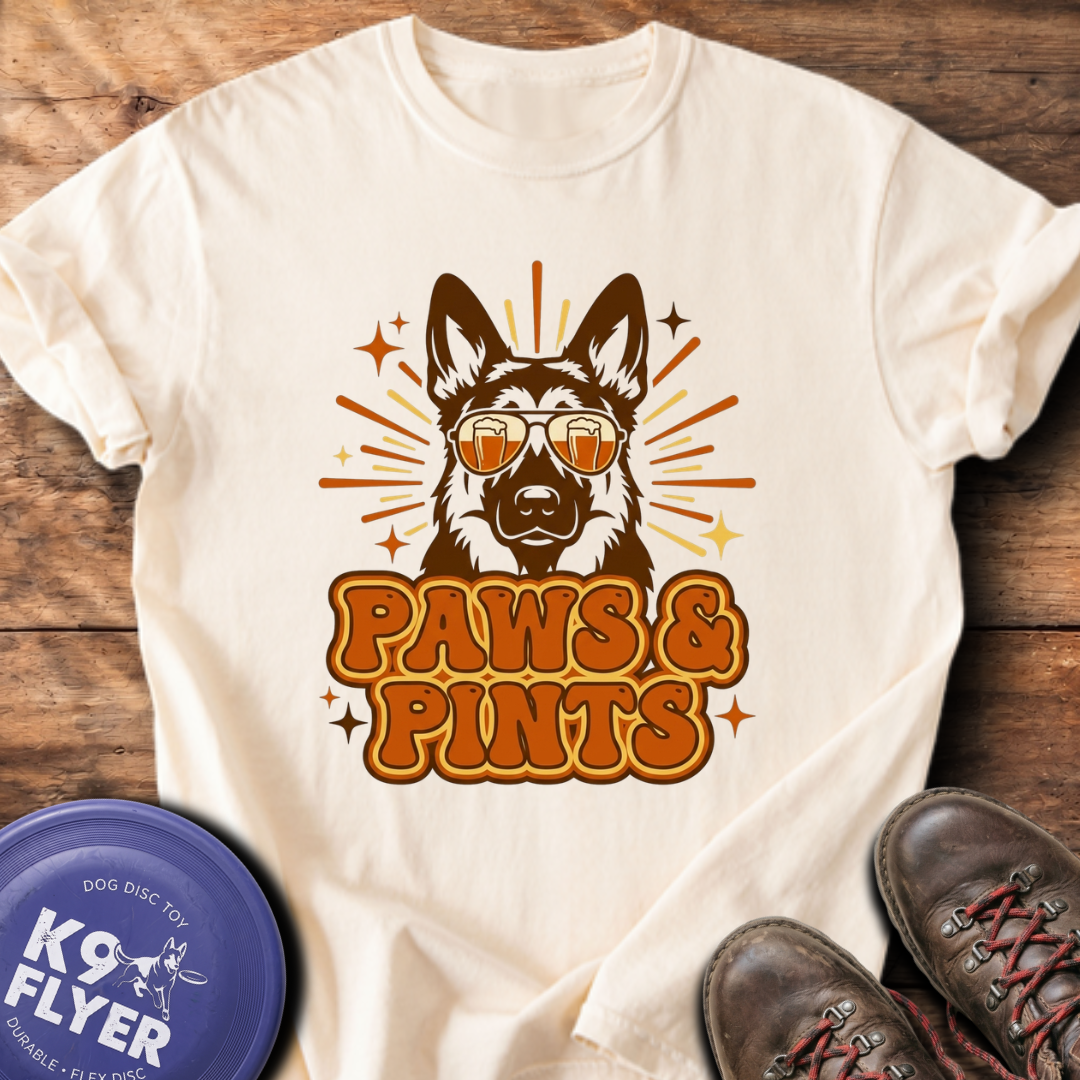 Paws & Pints T-Shirt - Ivory