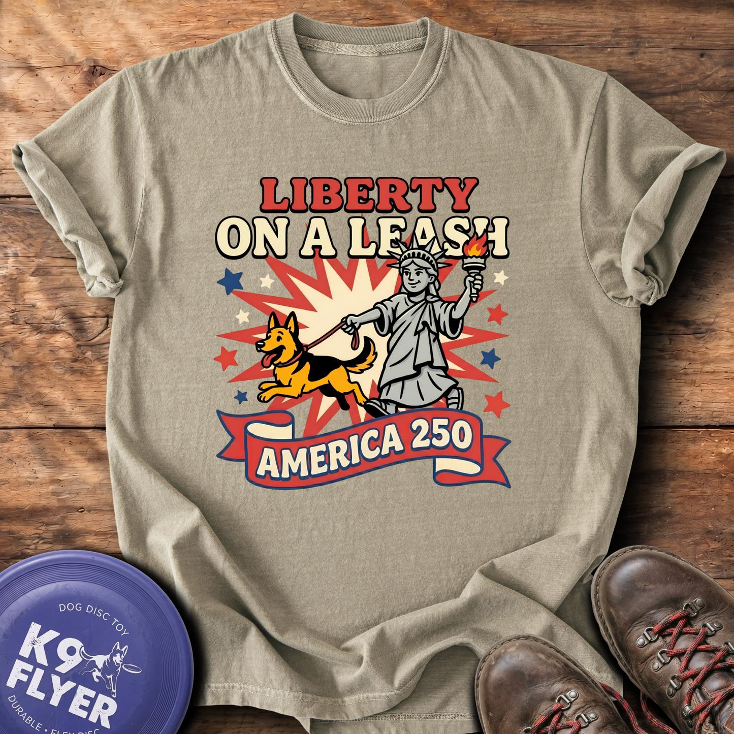 0114 Liberty On A Leash - Khaki