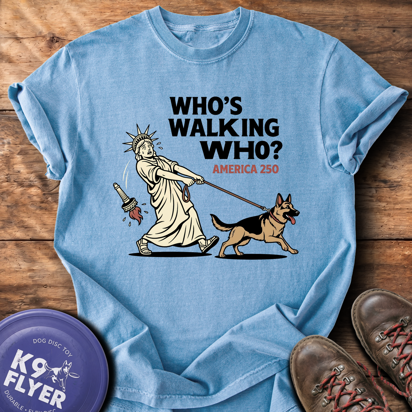 0121 Who's Walking Who - WashedDenim